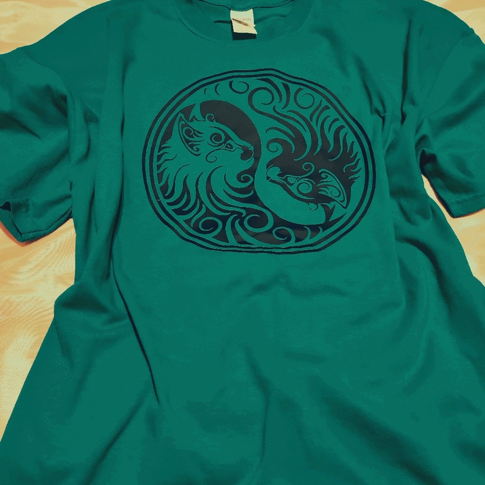 Ying-Yang cat lovers Unisex XL T-shirt